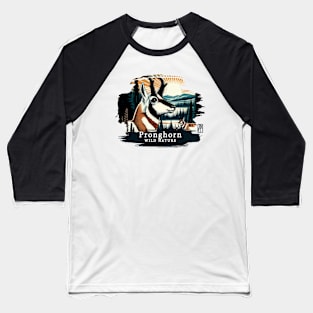 Pronghorn - WILD NATURE - PRONGHORN -4 Baseball T-Shirt